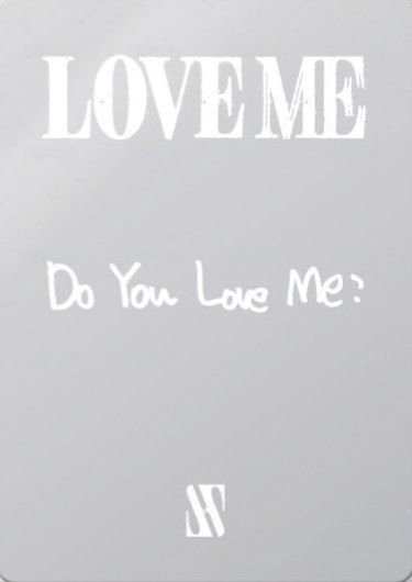 LOVE ME 戒指 專輯卡  背面