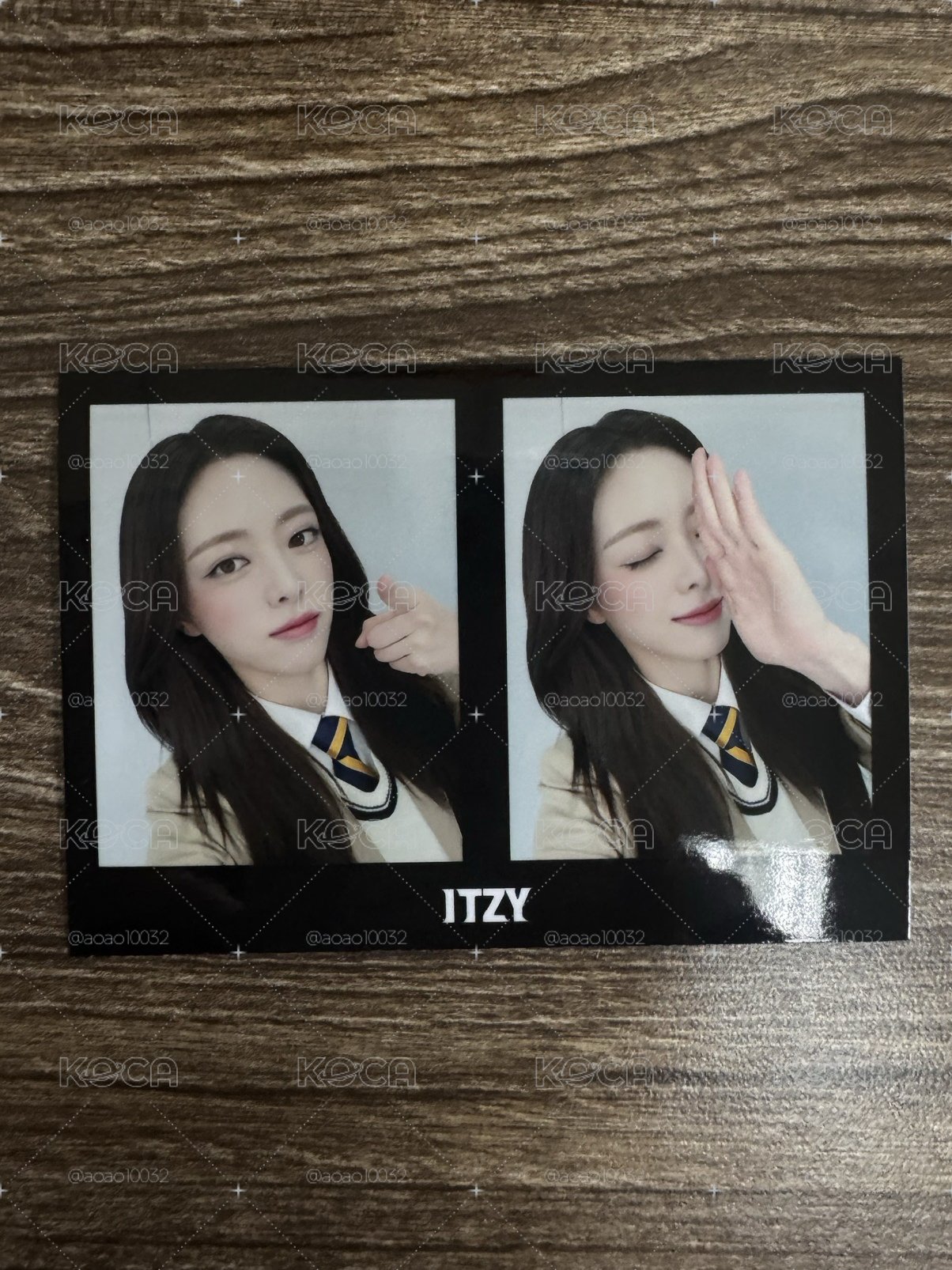 ITZY TNVS 有娜 ms 2.0 抽選卡 中簽卡 二宮格