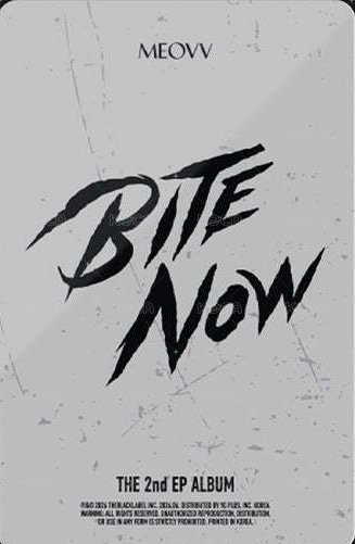 BITE NOW tbl 歐美獨家 特典卡 團卡 背面