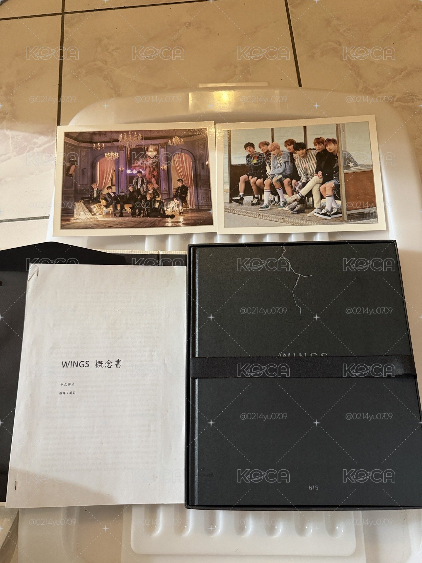 BTS WINGS 概念書 無小卡