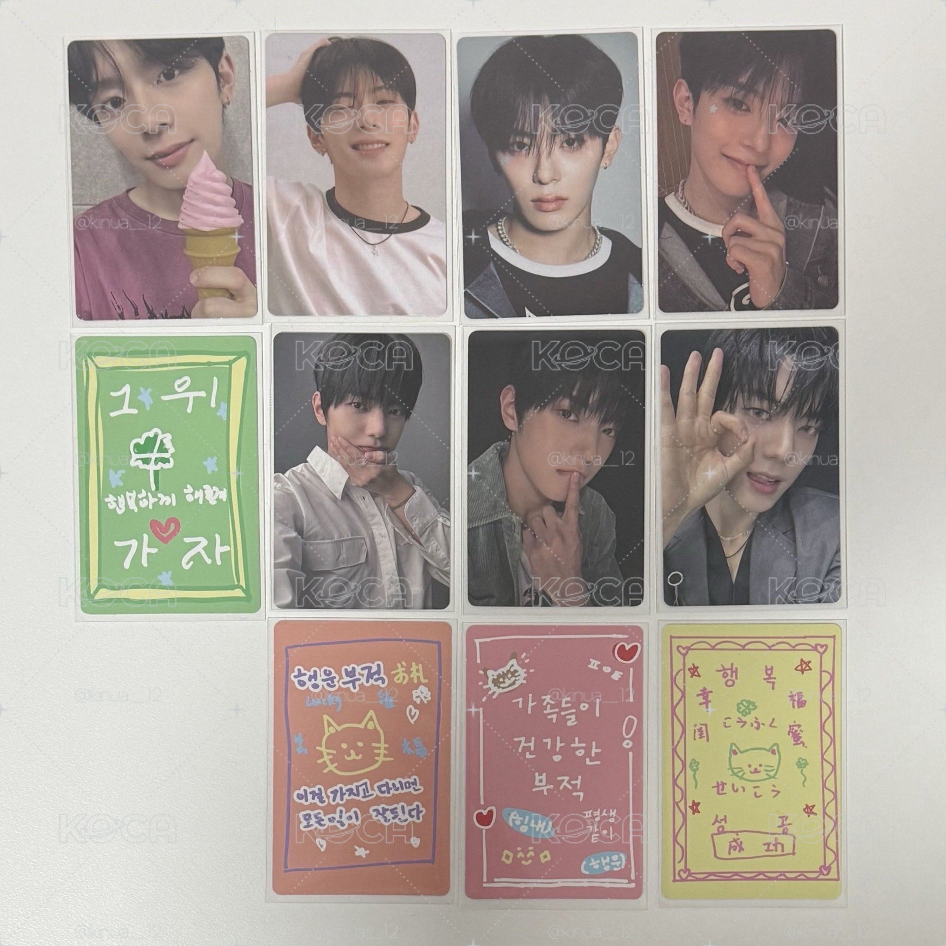 BOYS II PLANET 展覽小卡