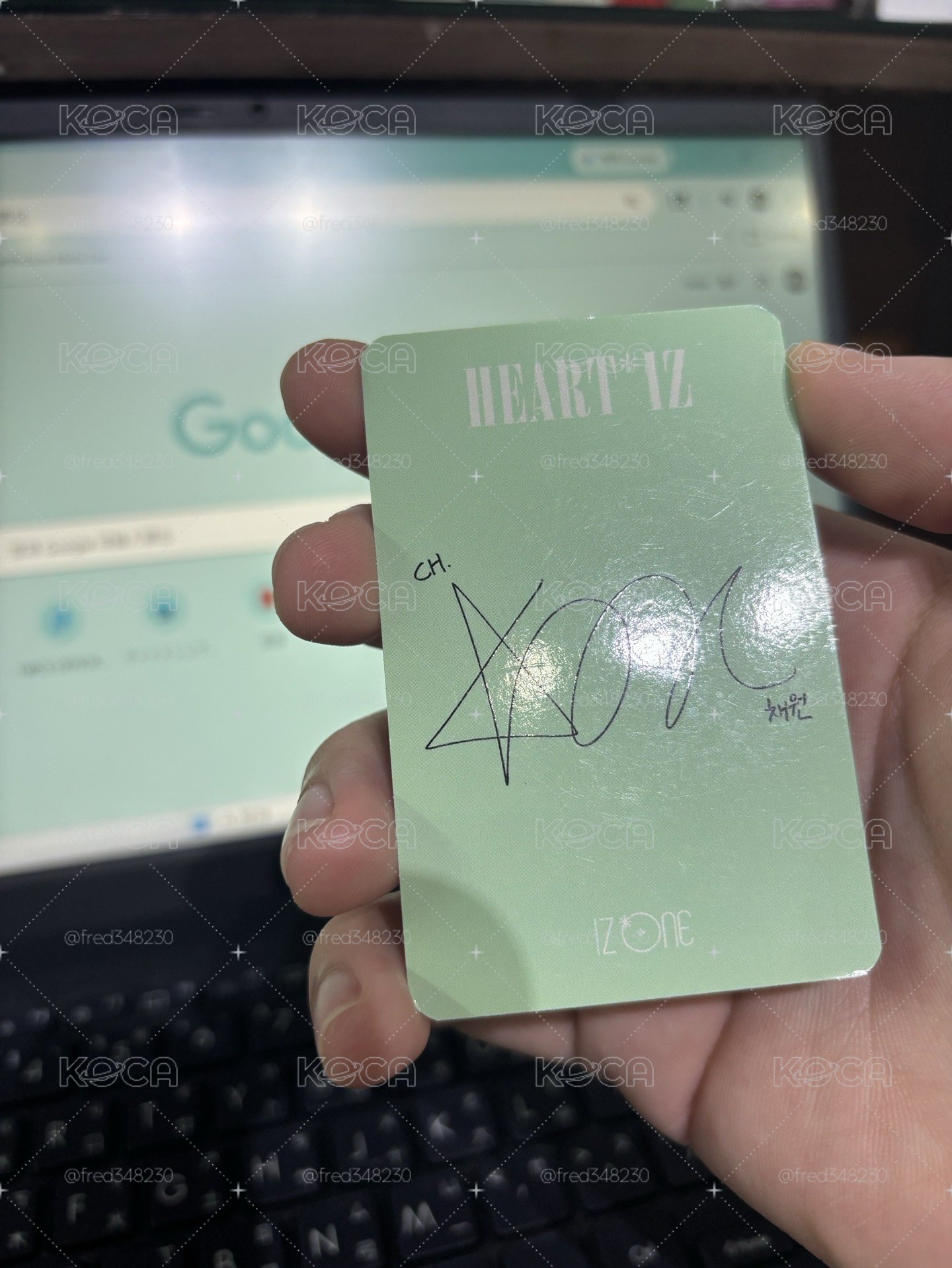 IZ*ONE 采源 小卡 打歌卡 G市卡