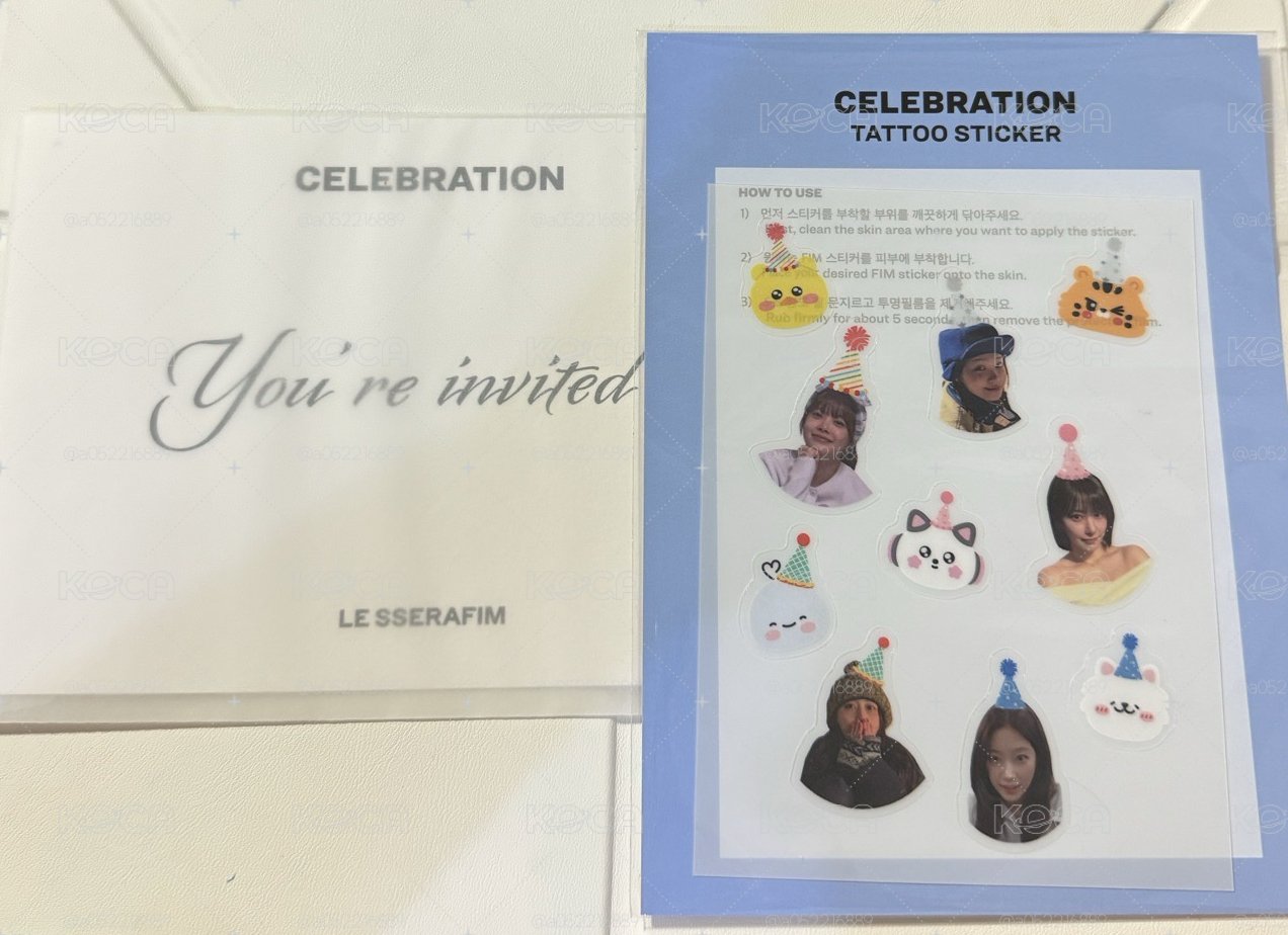 Le sserafim 逆應援未拆（貼紙➕邀請函）