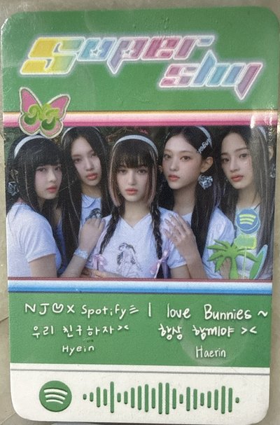 NewJeans x Spotify 快閃卡