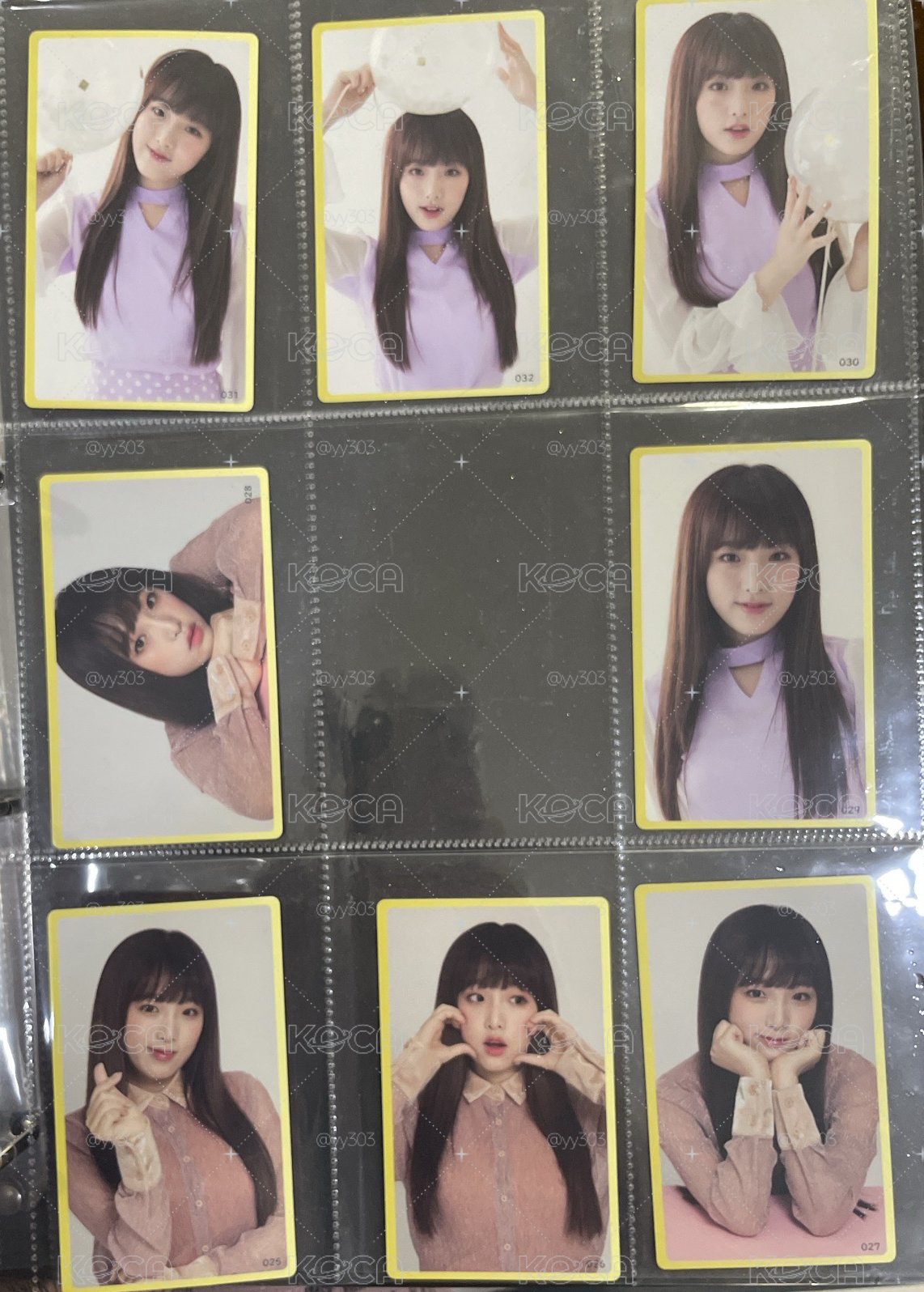 YENA 演唱會隨機卡全套八張