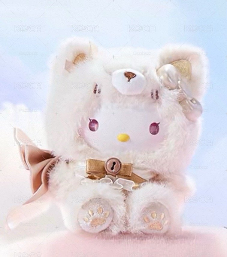 三麗鷗 Hello Kitty 島嶼狐 搪膠毛絨盲盒 