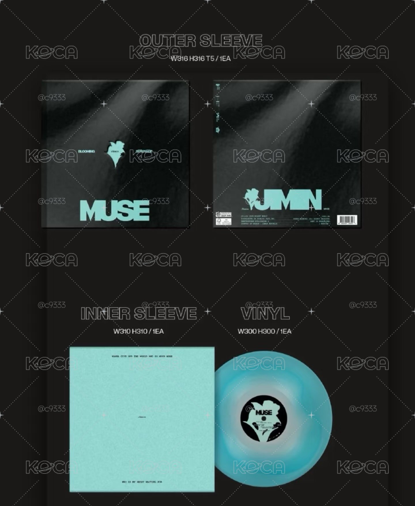 BTS JIMIN MUSE黑膠