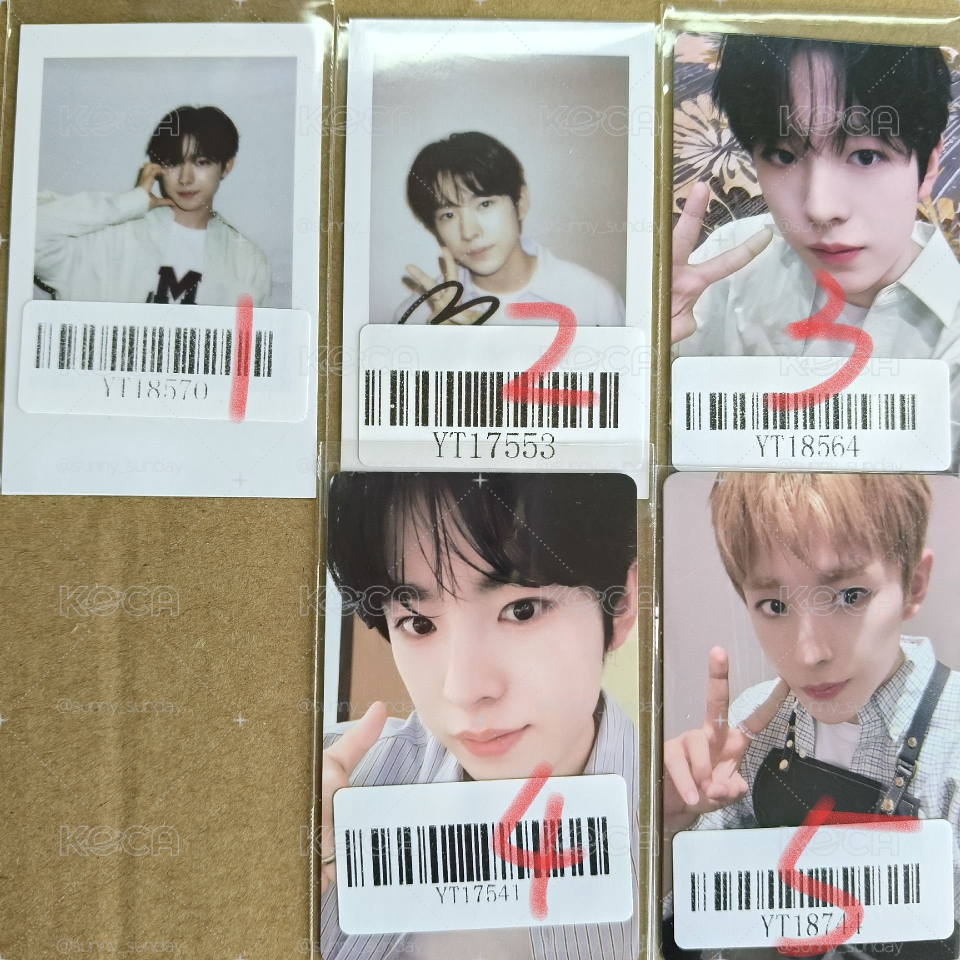 NCT WISH Yushi KMS 簽售卡 poppop