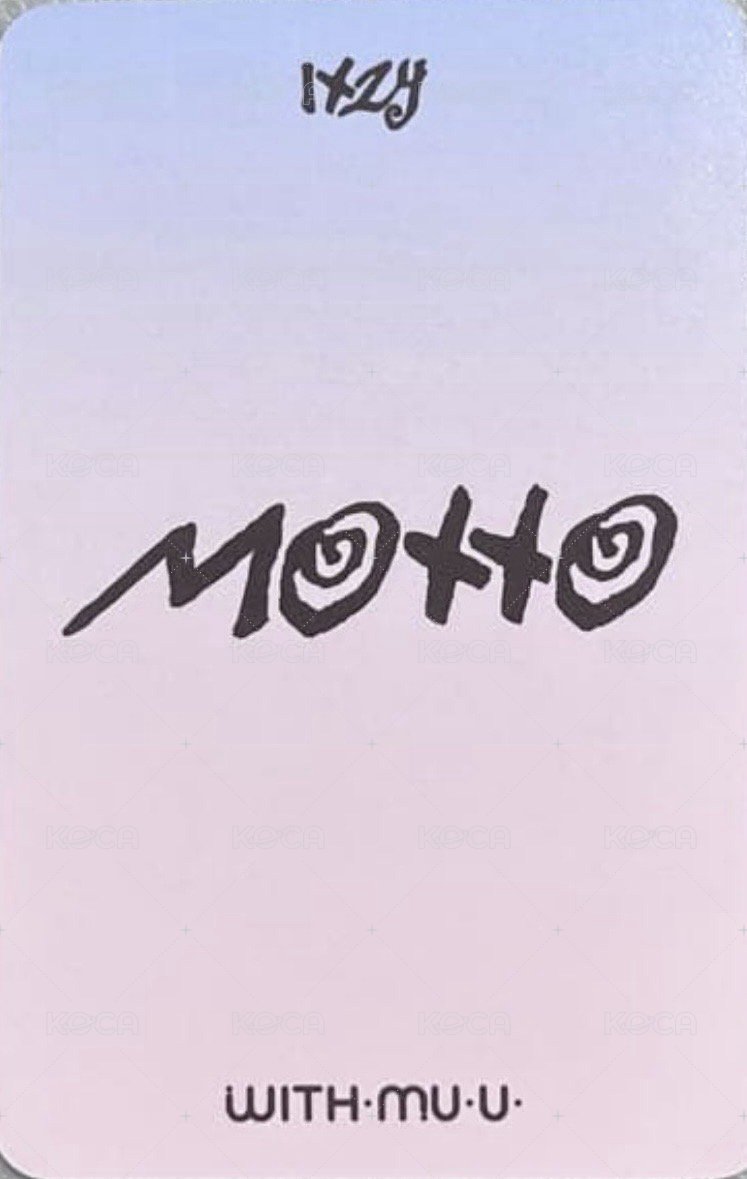 Motto wm 預售 特典卡  背面