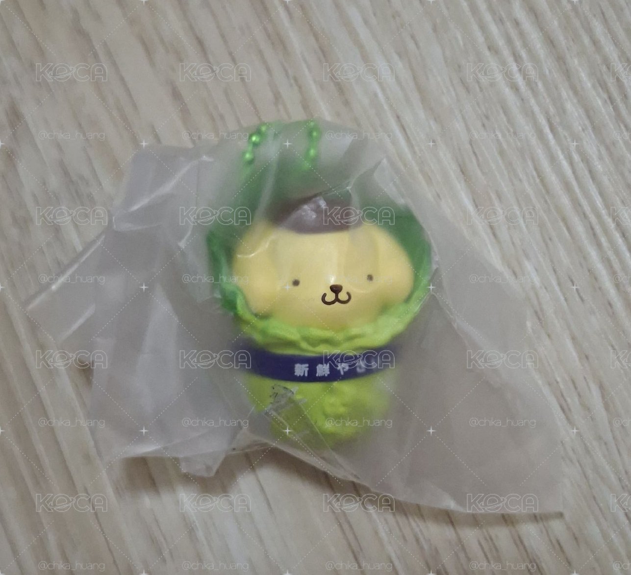 三麗鷗明星 大白菜角色模型吊飾 布丁狗