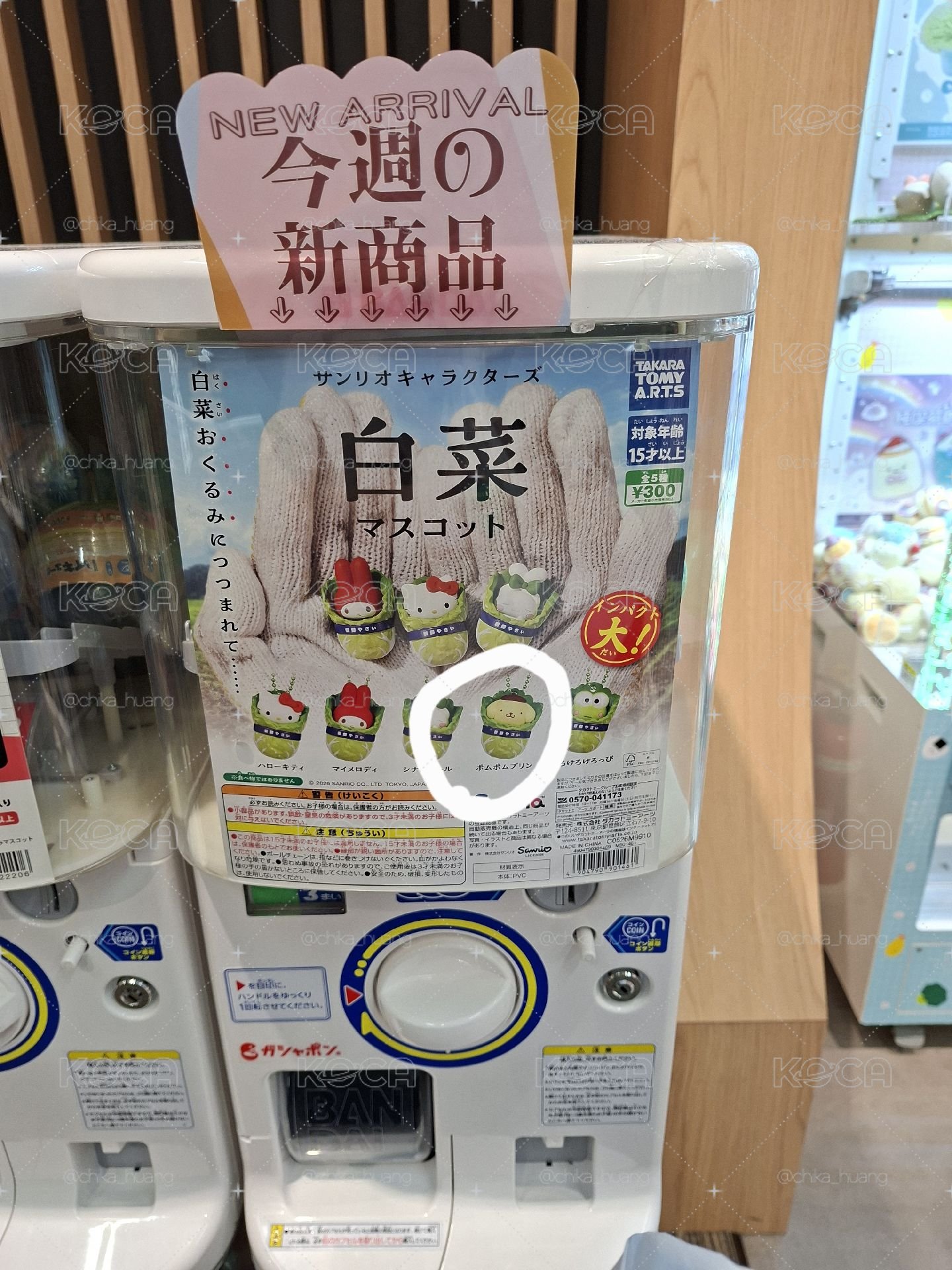 三麗鷗明星 大白菜角色模型吊飾 布丁狗