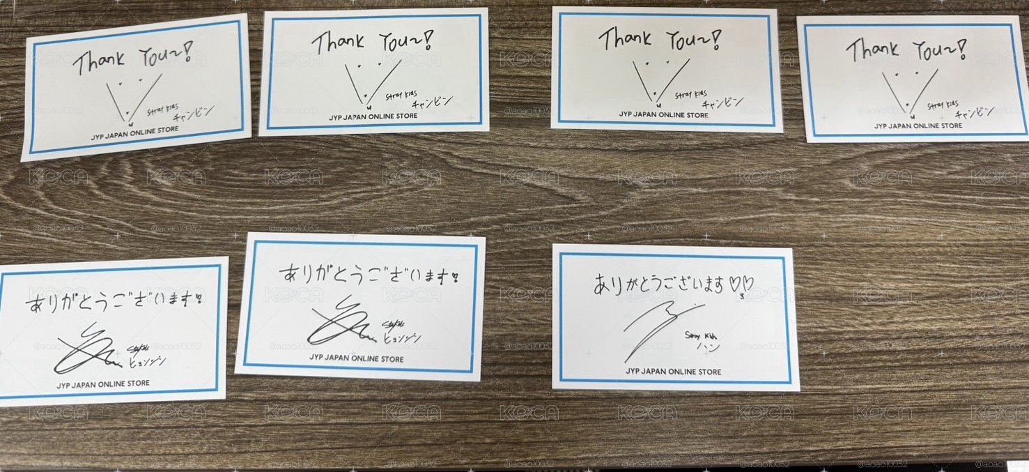 JYP JAPAN 滿額卡  含信封