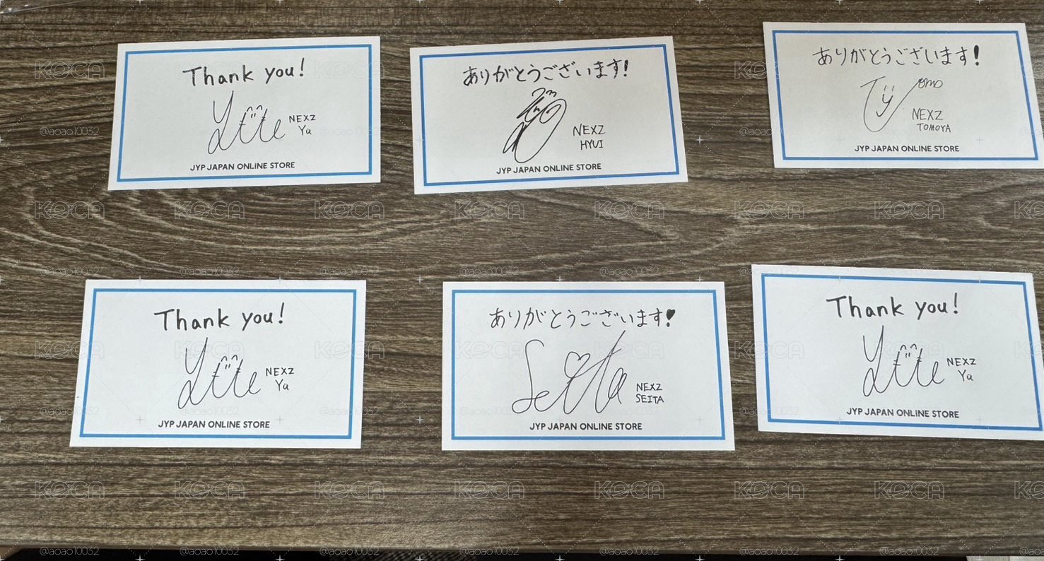 JYP JAPAN 滿額卡  含信封