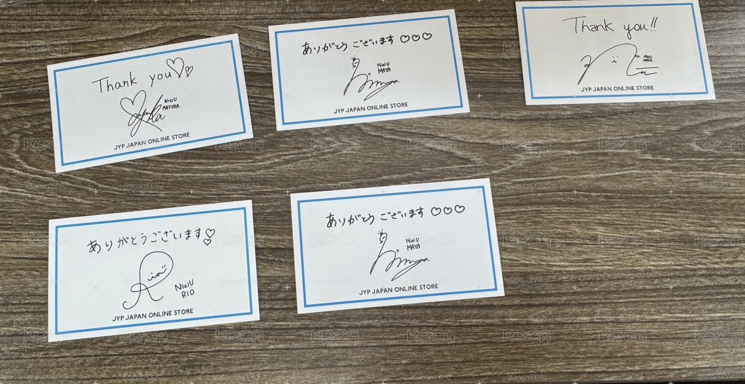 JYP JAPAN 滿額卡  含信封