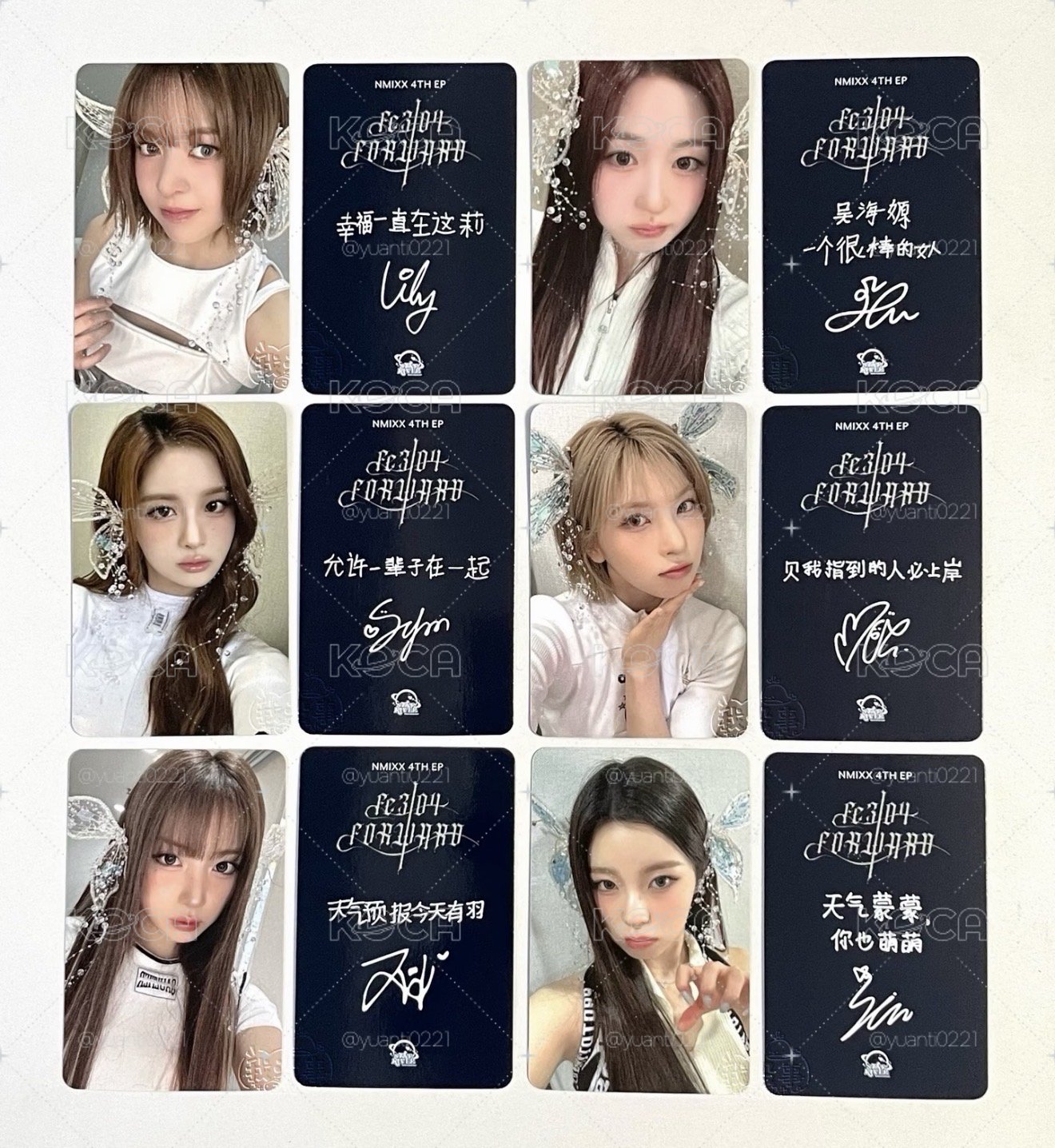 FORWARD sr 4.0 簽售卡 妖精的悄悄話一套