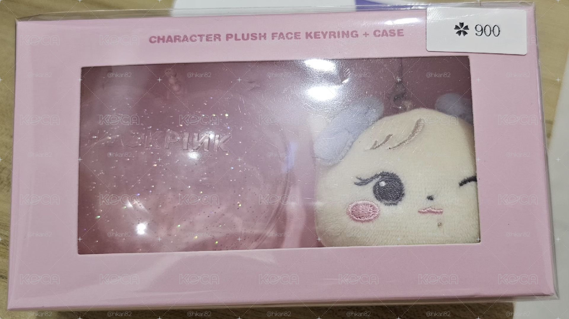 BLACKPINK[DEADLINE]Character Plush Face Keyring + Case Rosé