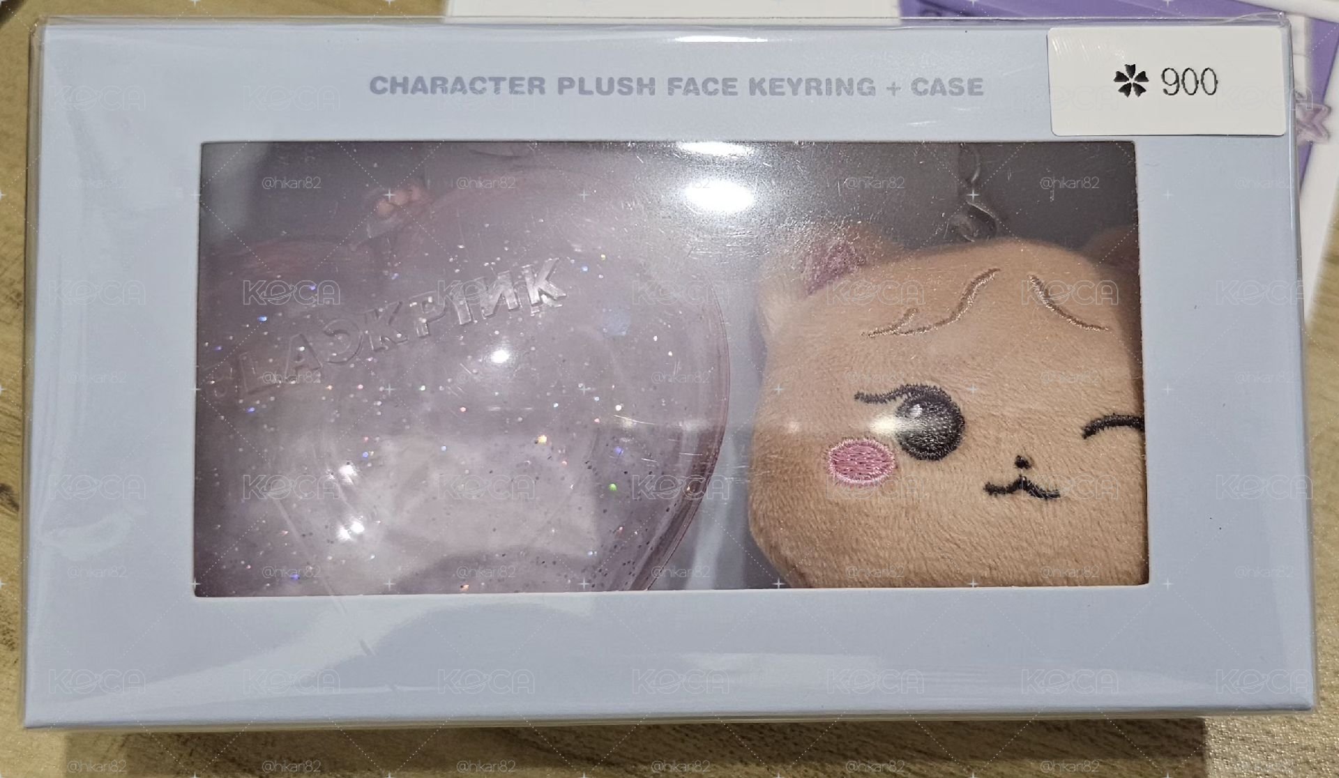 BLACKPINK[DEADLINE]Character Plush Face Keyring +Case JENNIE