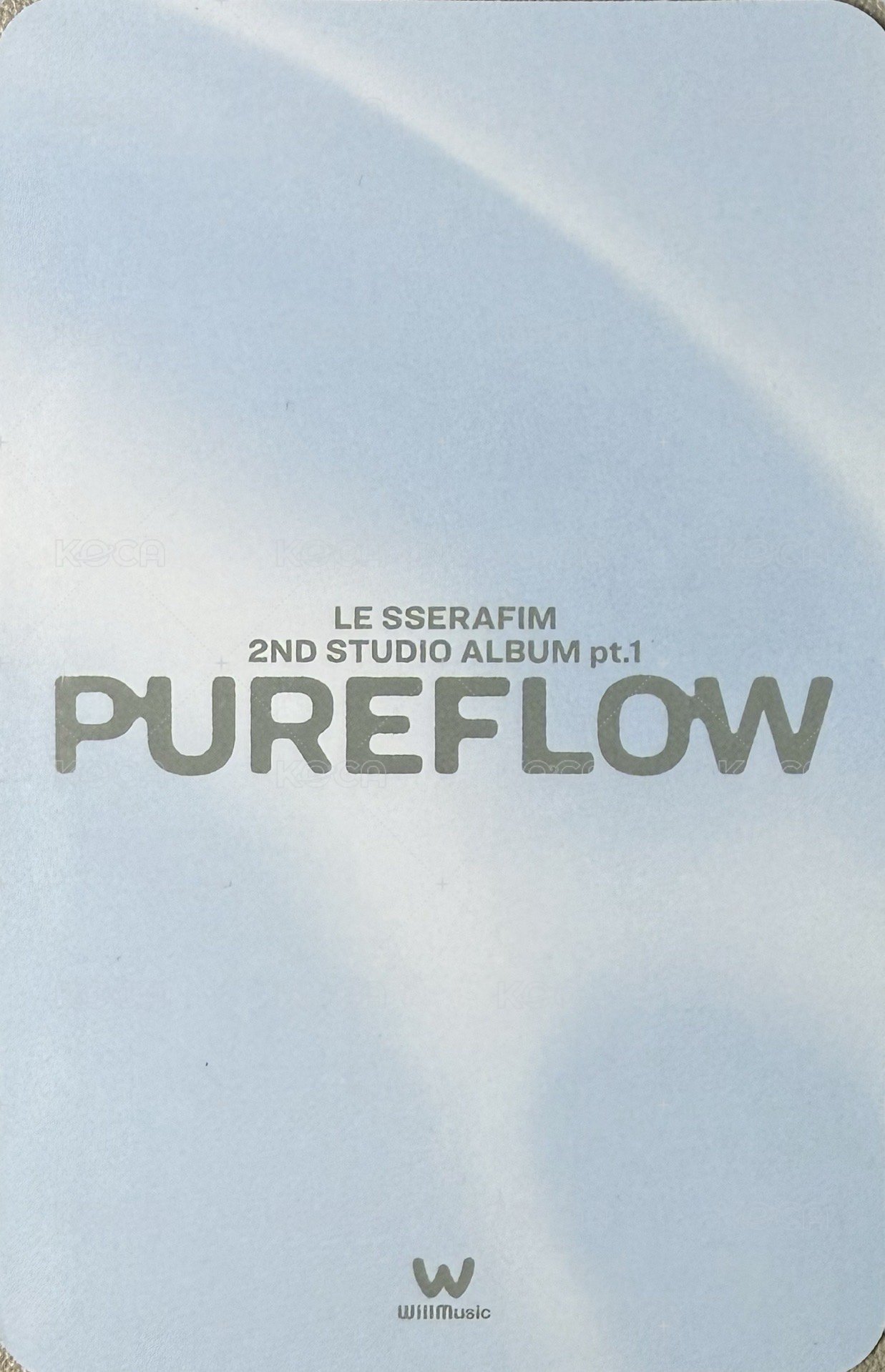 PUREFLOW 微樂客 特典卡  背面