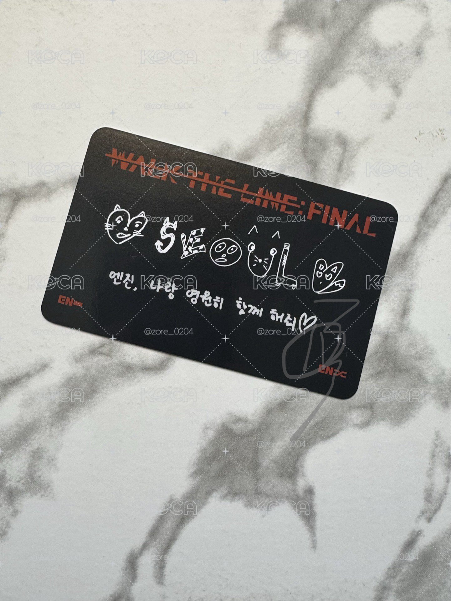 Jungwon 梁禎元 WTL韓安zone （需多帶）
