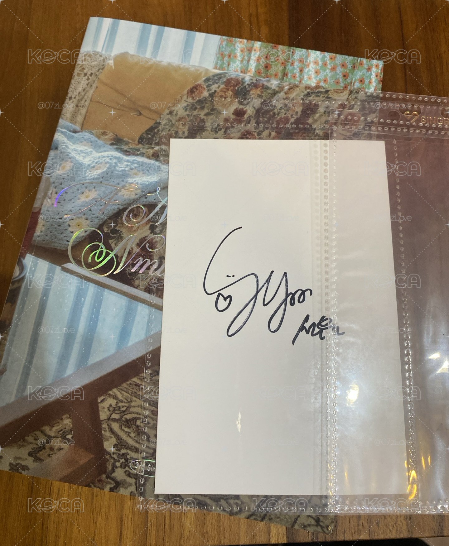 Sullyoon仲夏夜親簽明信片含空專
