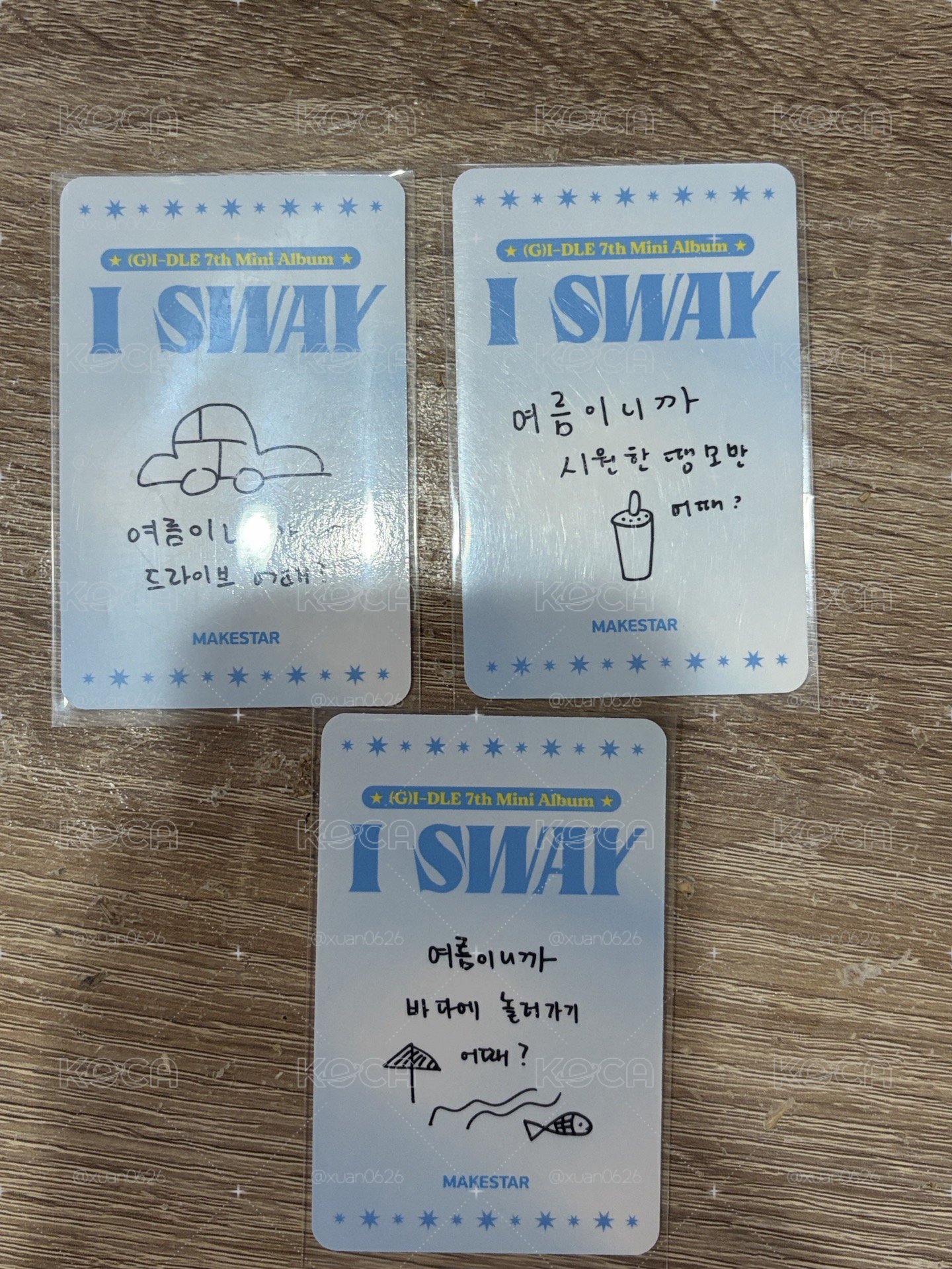 idle 迷七I sway 特典小卡🍩