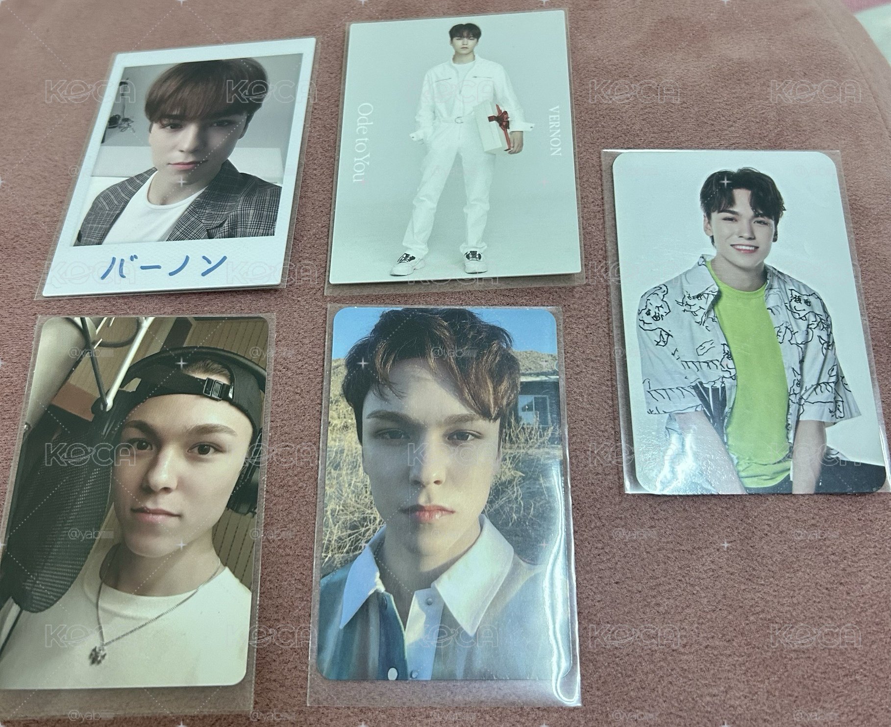 SEVENTEEN Vernon 小卡*5