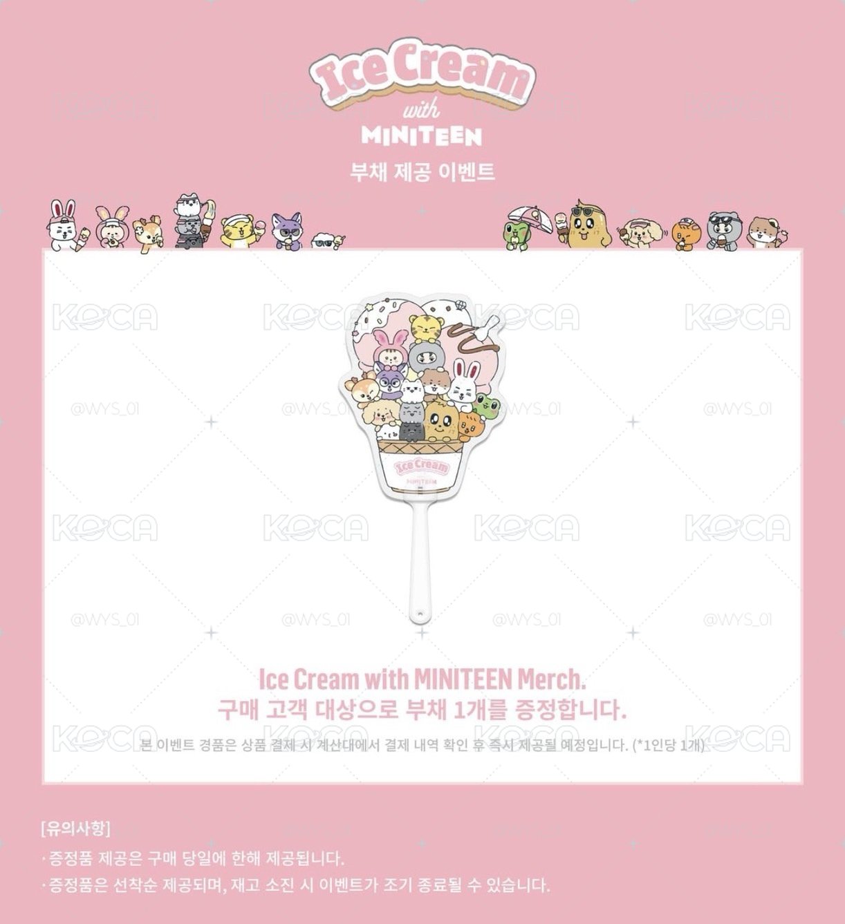 <現貨>SVT 夏日 MINITEEN 入場禮 扇子 
