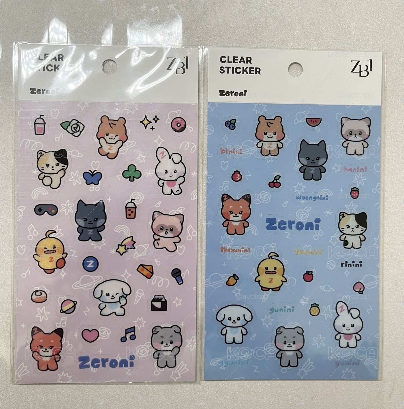Zeroni快閃店貼紙全新未拆