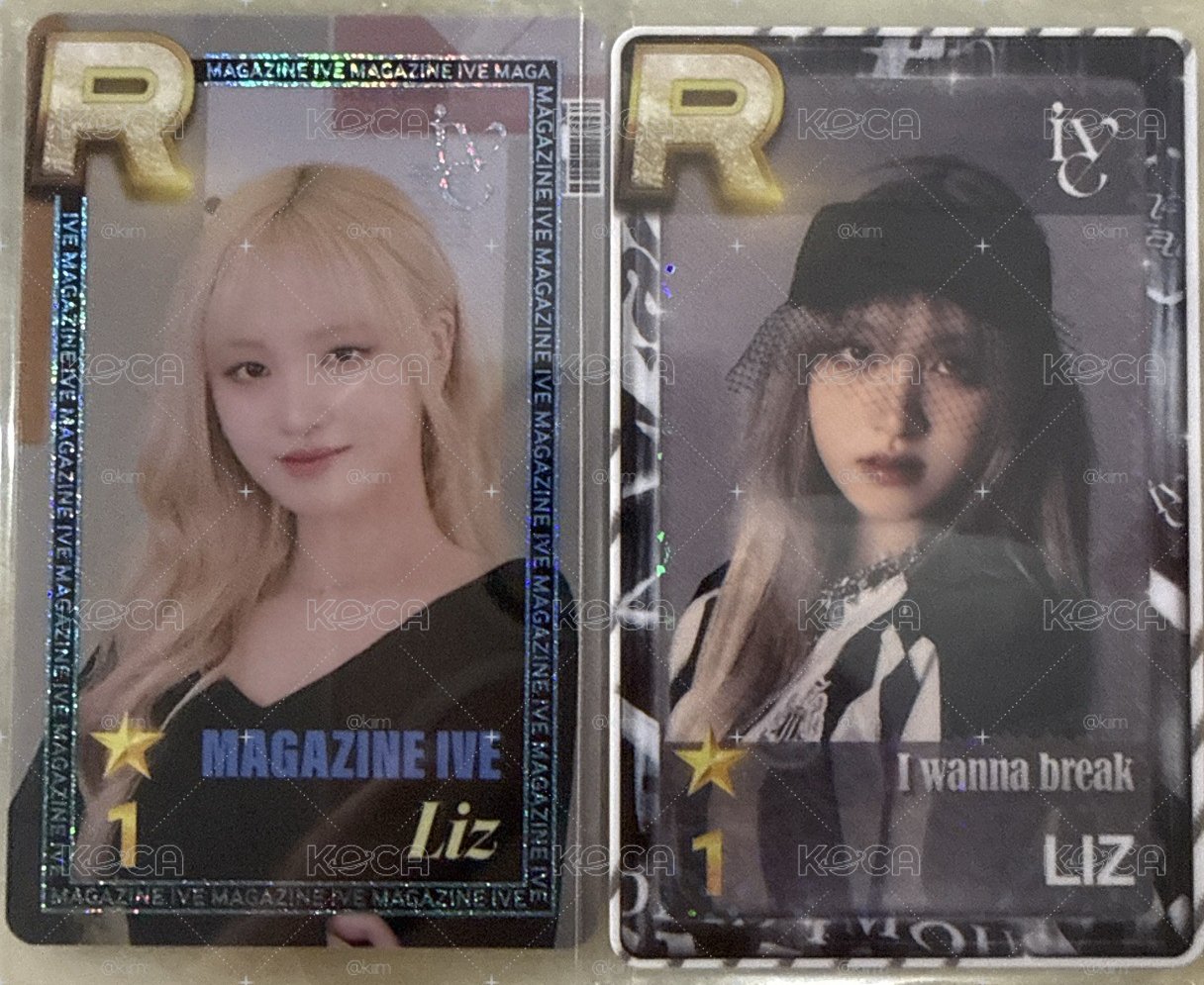 LIZ MAGAZINE 遊戲卡*2