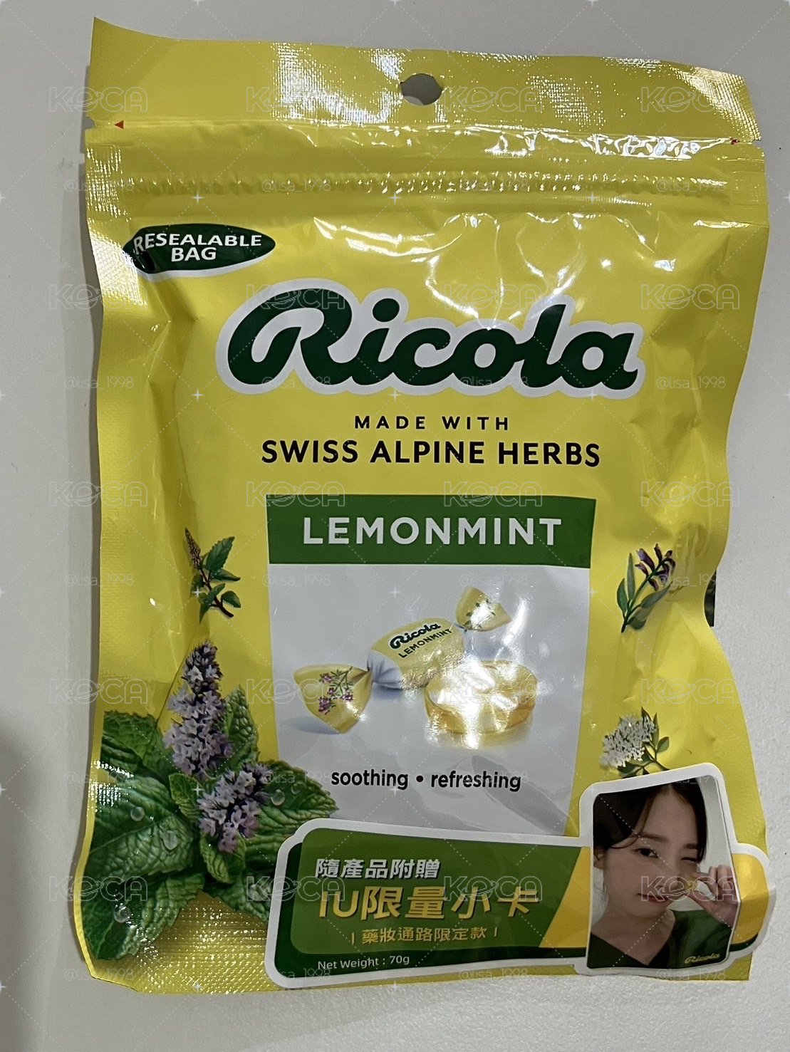 利口樂A版小卡+喉糖