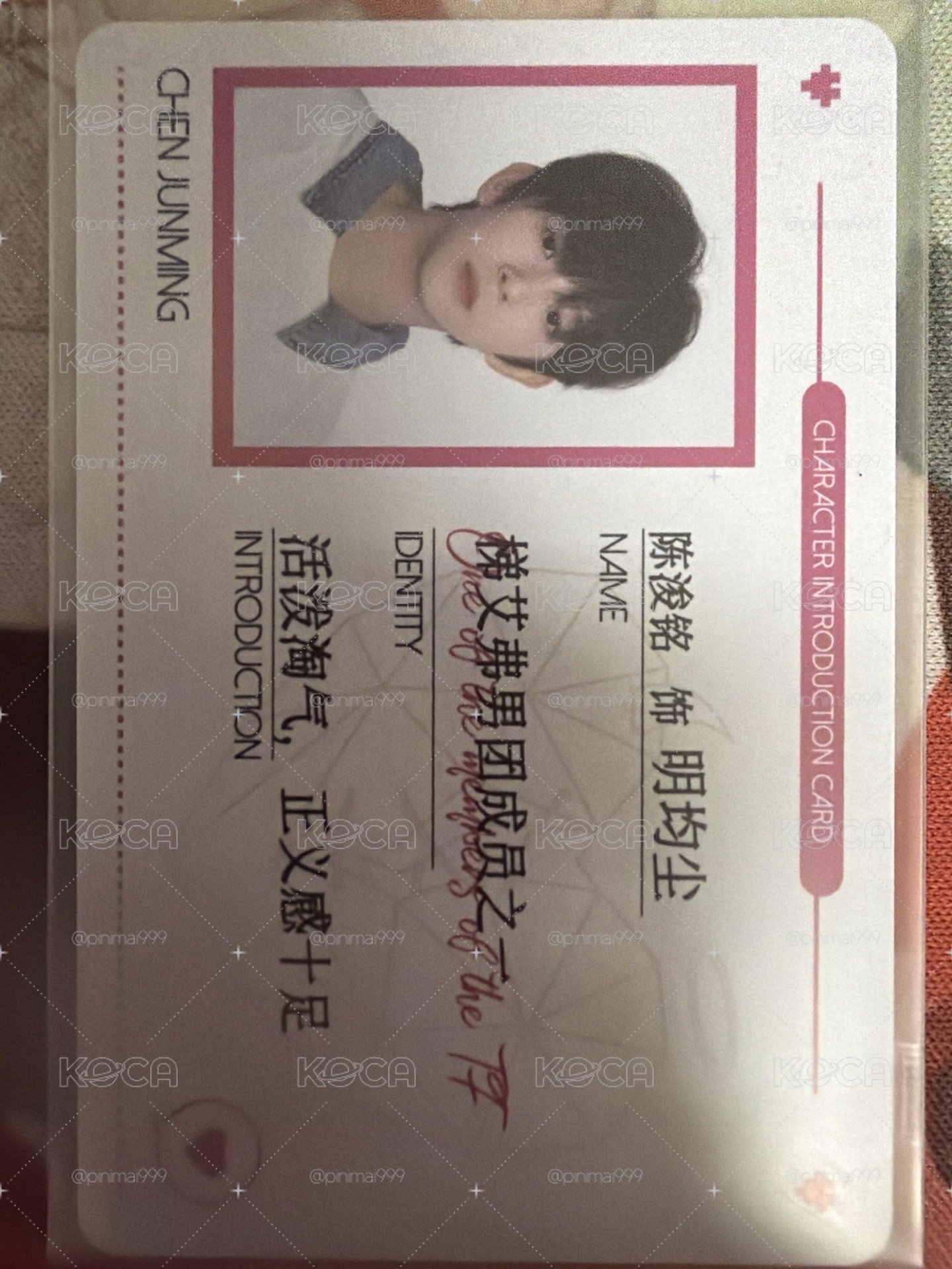 陳浚銘危險關係ID卡