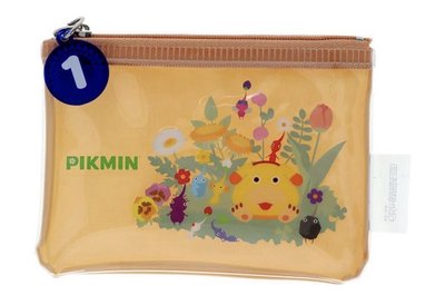 日本任天堂Pikmin皮克敏 透明拉鍊收納小包