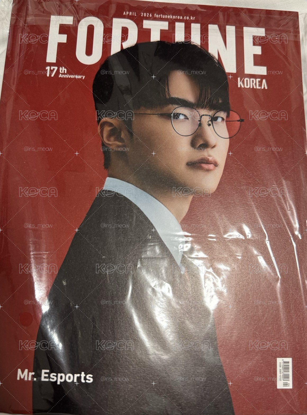 全新現貨-Faker × FortuneKorea B版雜誌 