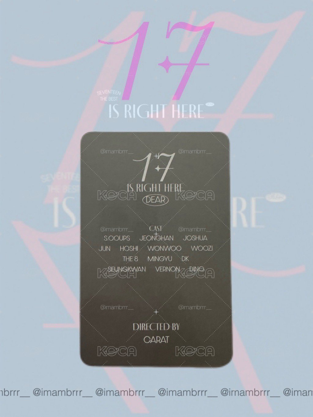 JUN [17 IS RIGHT HERE] DEAR ver. 克拉盤 