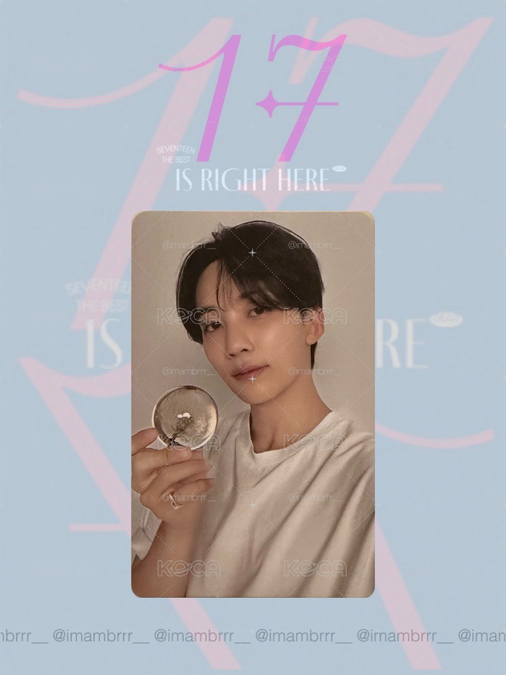 JEONGHAN [17 IS RIGHT HERE] DEAR ver. 克拉盤 水晶球 / 尹淨漢