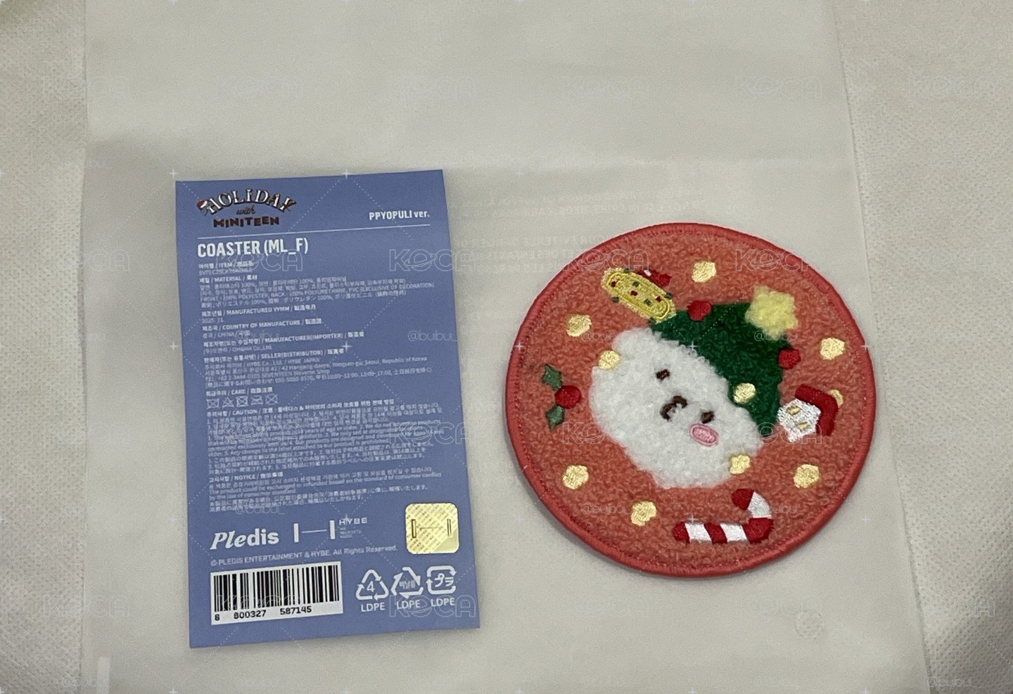 聖誕MINITEEN 杯墊 飯粒