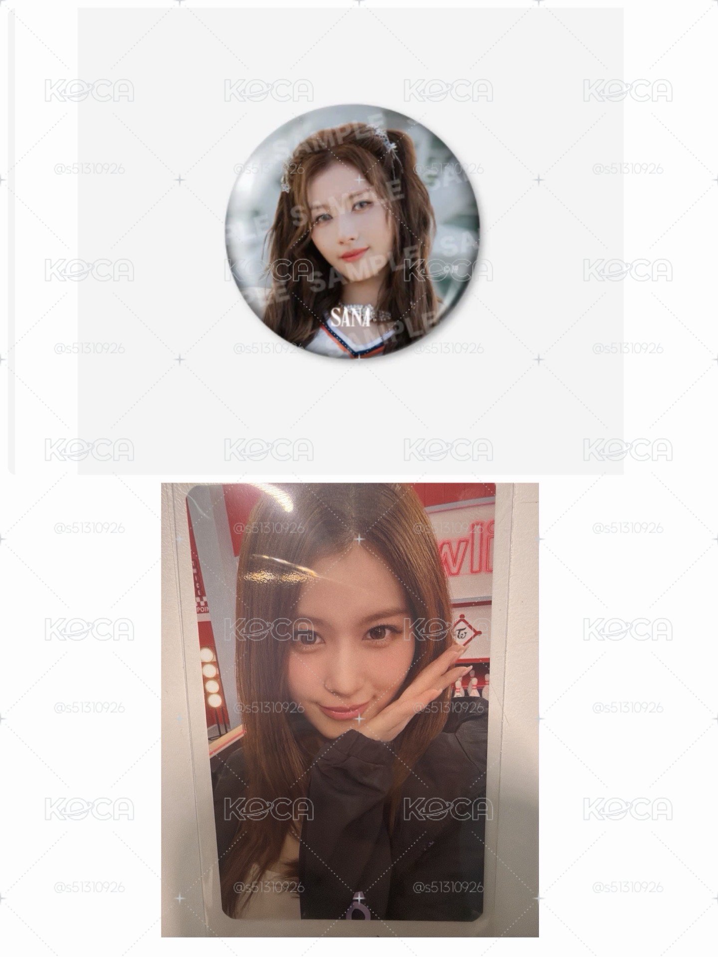 MISAMO SANA 徽章 + 新國立滿額卡