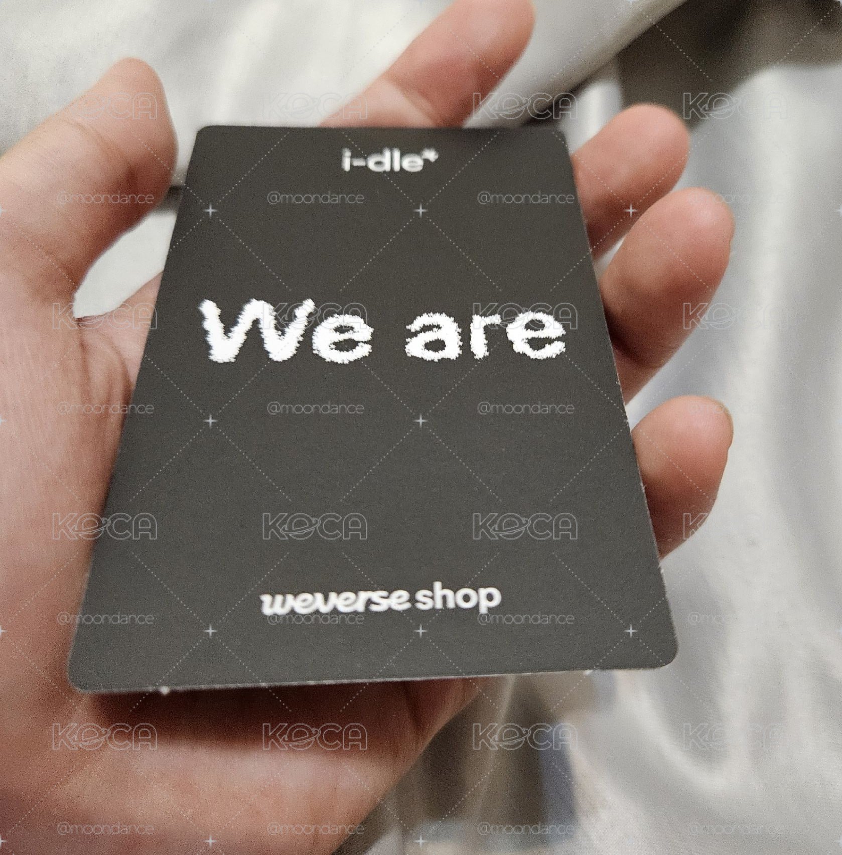 i-dle We Are wvs weverse 預售 特典卡