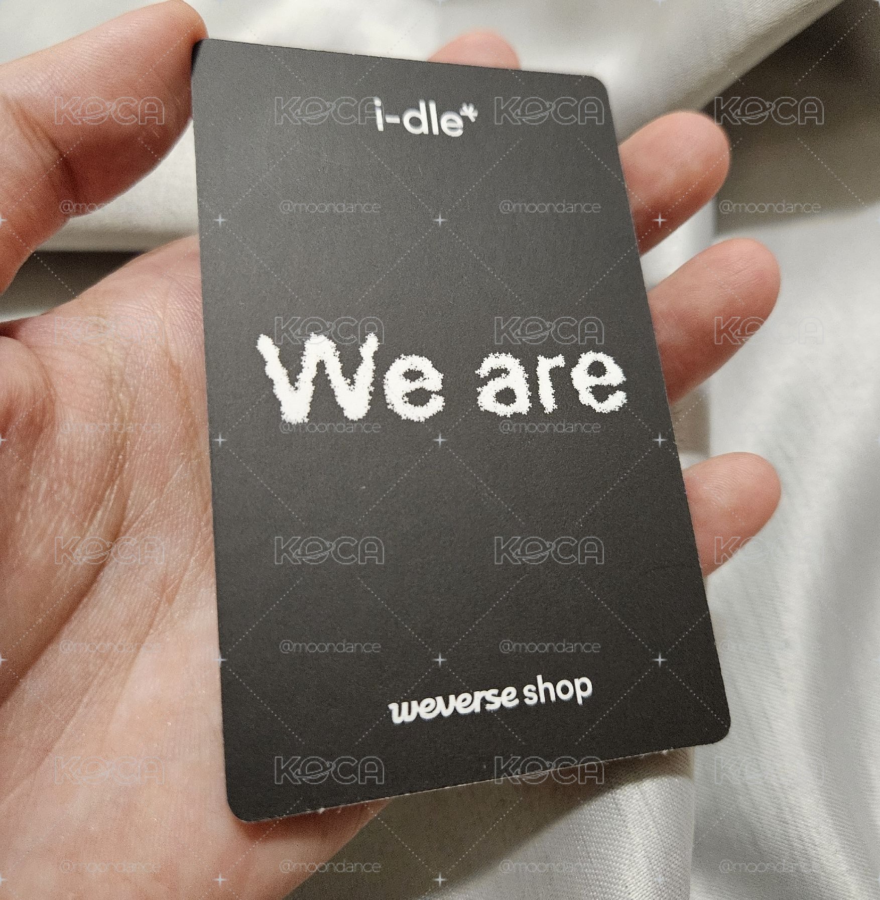 i-dle We Are wvs weverse 預售 特典卡