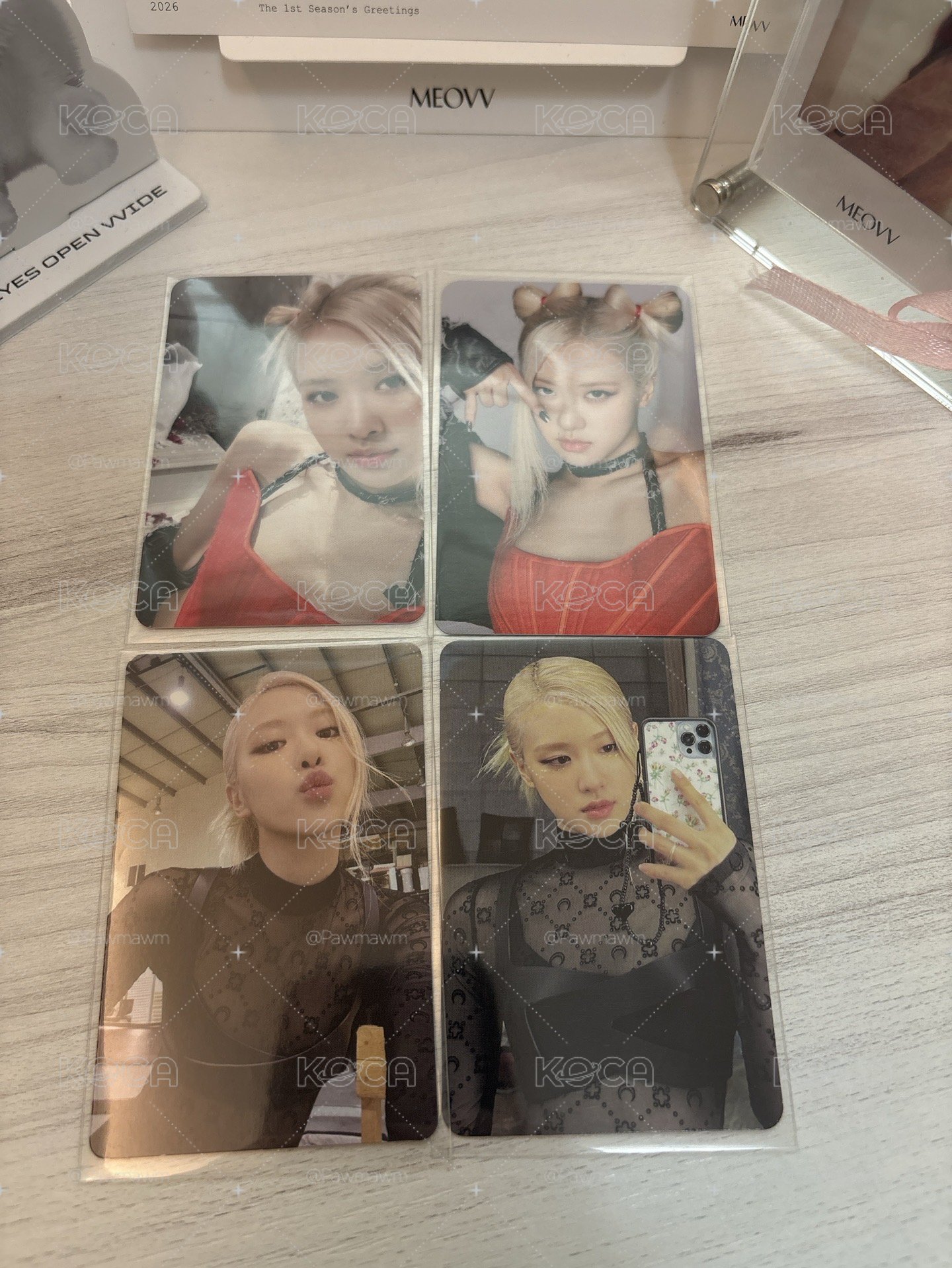 BORN PINK 周邊卡 鐵盒小卡/專輯卡 Digipack B ver./專輯卡 Pink ver.A
