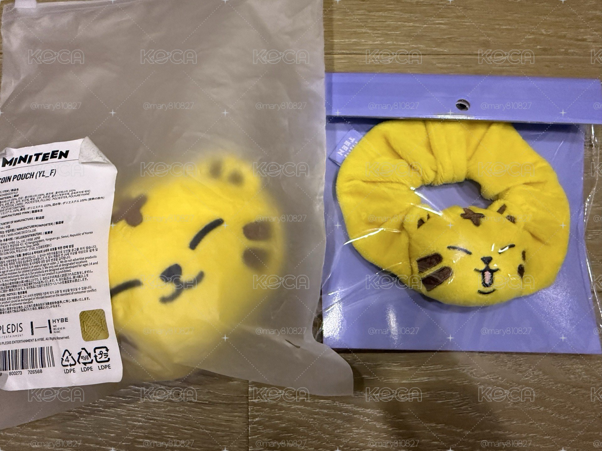 miniteen榮零錢包+髮圈