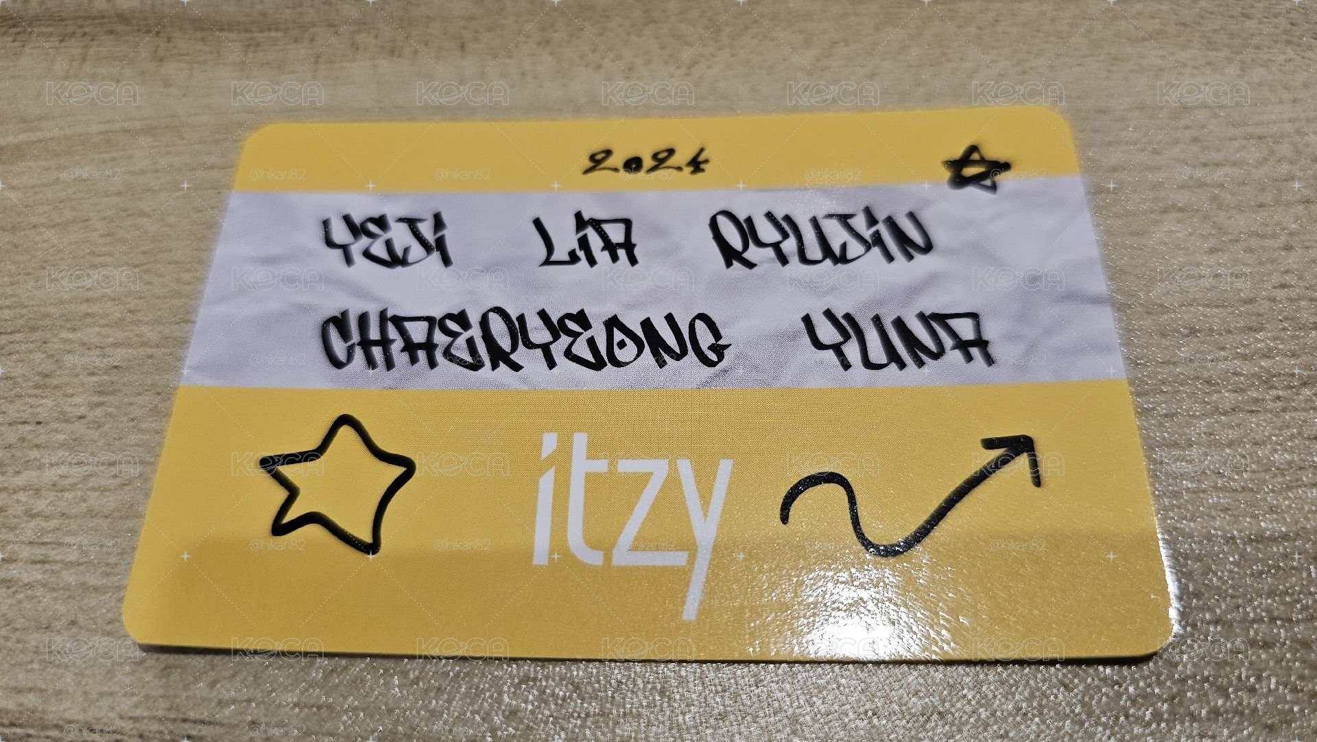 ITZY2024年曆SG預售特典小卡