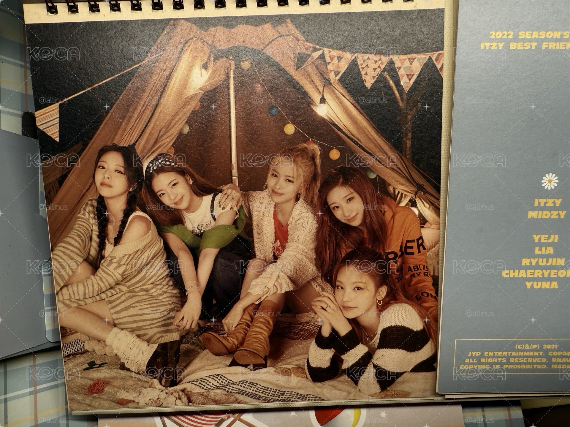 ITZY 2022 BFF 年曆組 無明信片