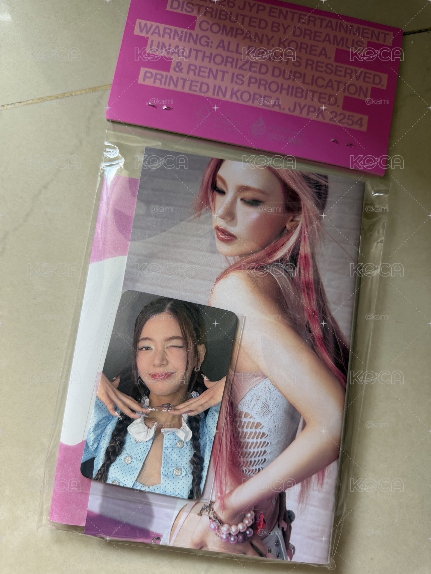 ITZY WM預售粒 志單封