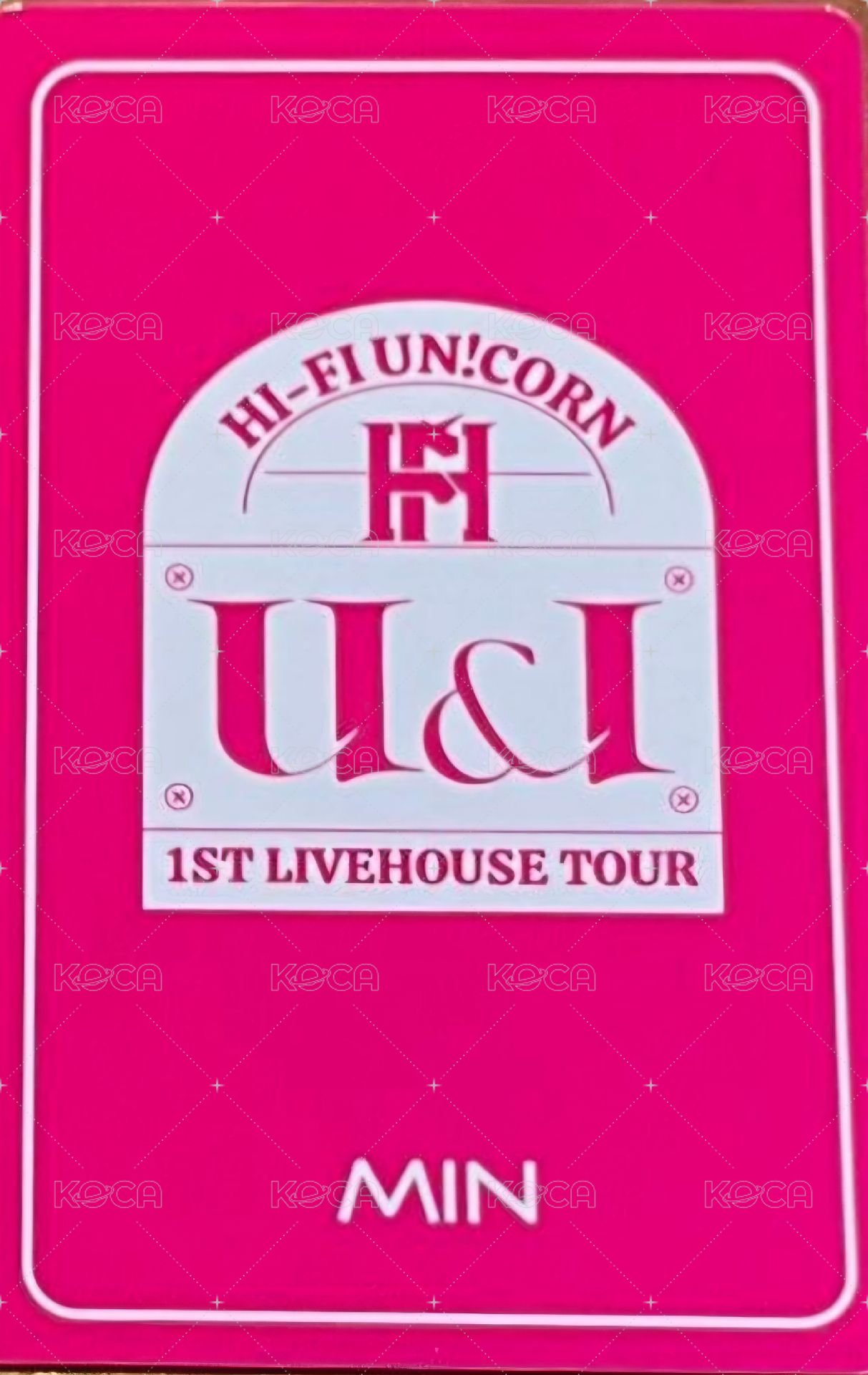 1st Livehouse Tour ～U&I～ 隨機卡  背面