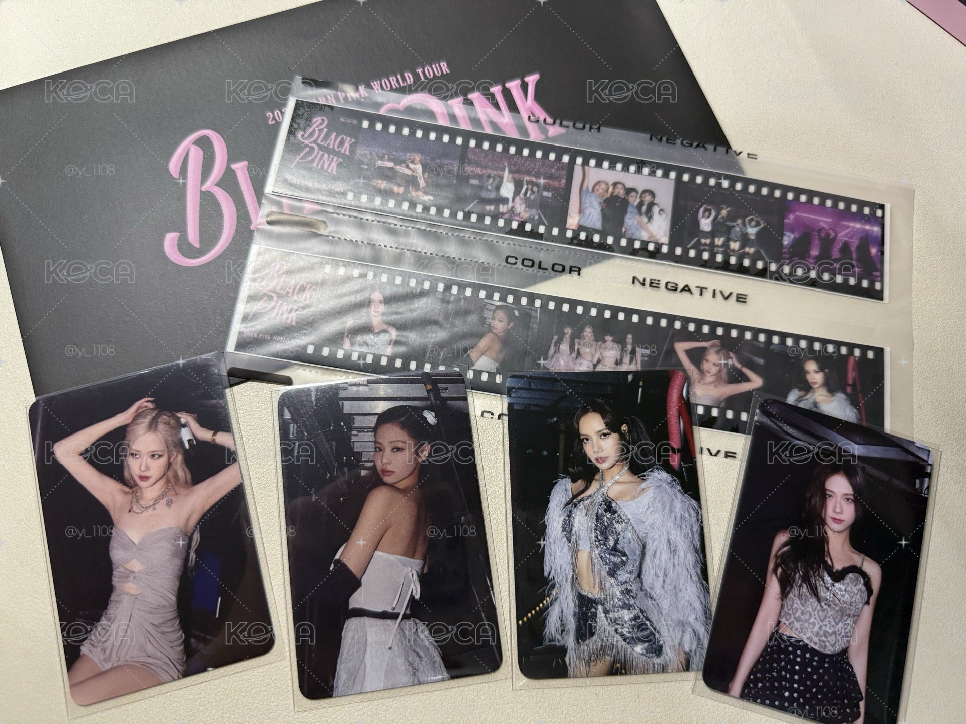 born pink世巡周邊 相片膠卷貼紙+小卡組