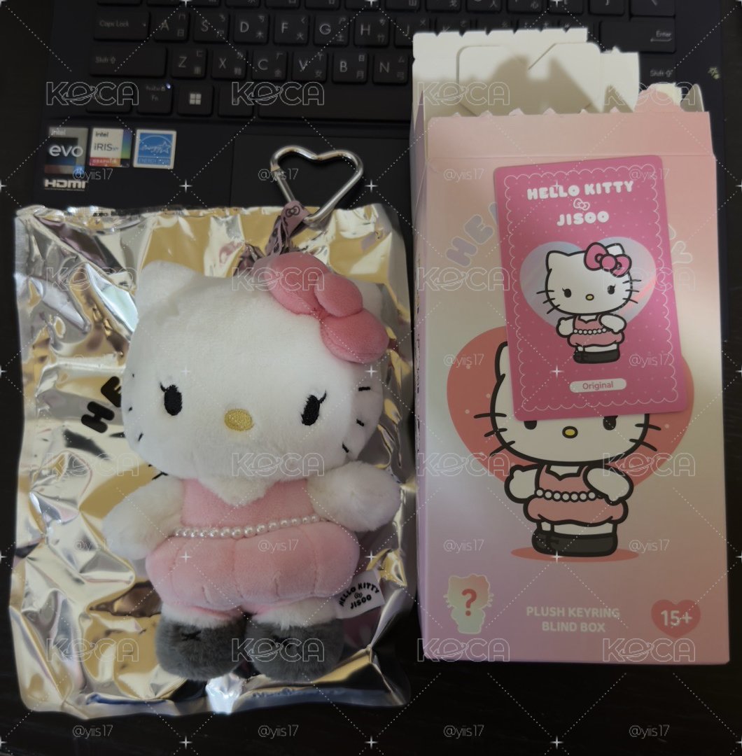 Jisoo x hello kitty盲盒 粉色