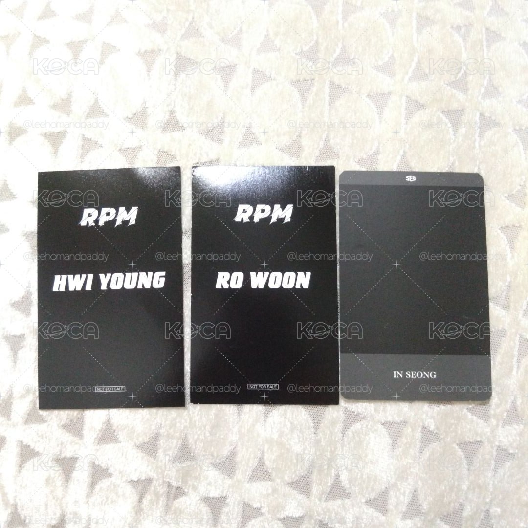 SF9 |  RPM 特典卡盤 三張圖出
