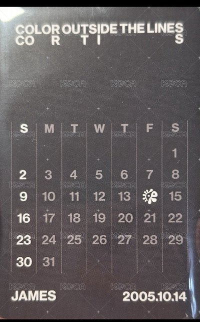yes24生日曆卡凡