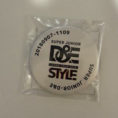 D&E 2018 日本演唱會周邊 徽章
